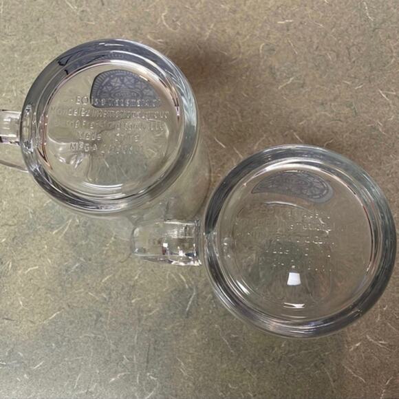 Oreo Cookies Glass Cups Set of 2 Great condition - Picture 2 of 3